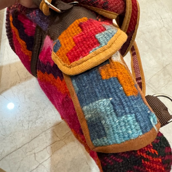 Unisex shoulder bag Kilim handcrafted Persian tapestry handwoven shoulder bag - Picture 3 of 13